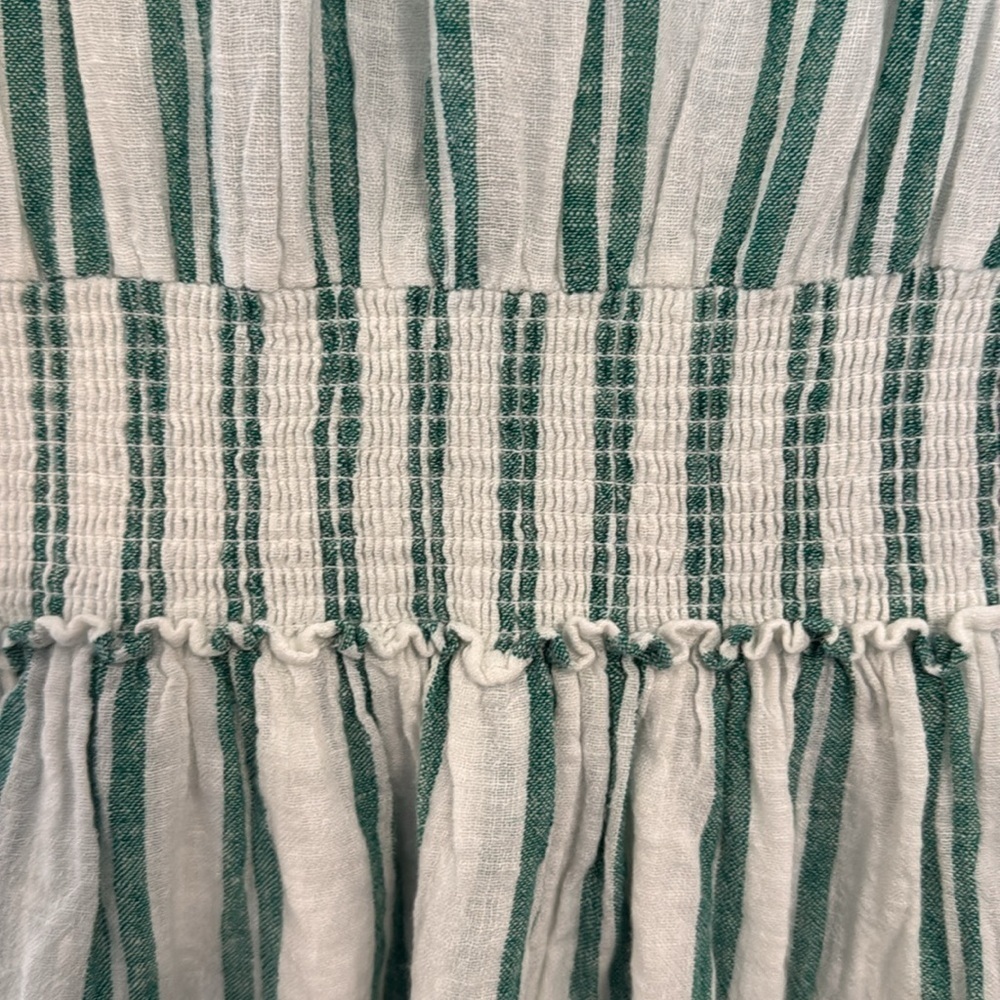 Rails from Revolve Jasmine Mini Dress in Cordoba Stripe(Green/White) Size Medium - Picture 4 of 10